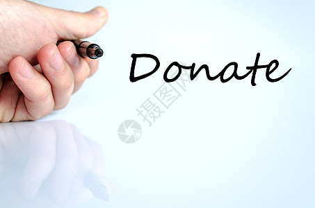 捐赠文本概念慈善事业蓝色赞助金融礼物服务志愿者利润机构捐赠者图片