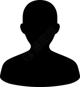 用户平面黑色图标数字经理男人身份成人反射身体性格客户社会图片