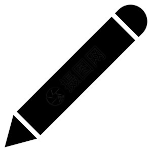 Pencil平面黑色图标记事本编辑字形签名铅笔图片