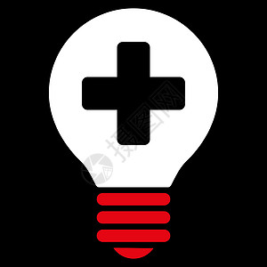 疗养护理散量图标帮助灯泡理念字形创新照明经营药品力量消毒图片