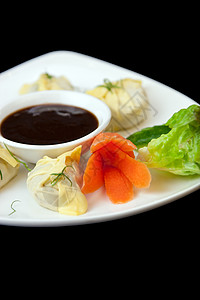 印度食品盘子食物餐厅情调午餐水饺文化沙拉美食点心图片