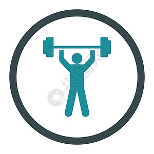 增强电动图标客户领导活动肌肉运动男人动员健身房字形竞赛图片
