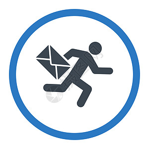 邮件信使图标地址赛跑者送货垃圾邮件运输信封导游邮差营销通讯图片