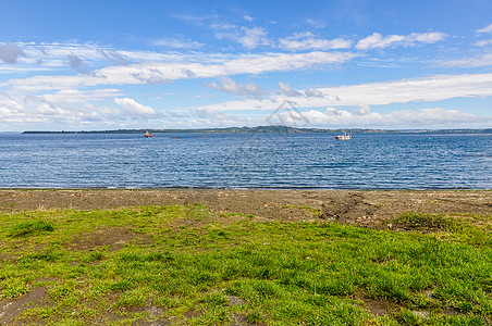 智利Chiloe岛海岸历史公园海洋旅游蓝色旅行图片