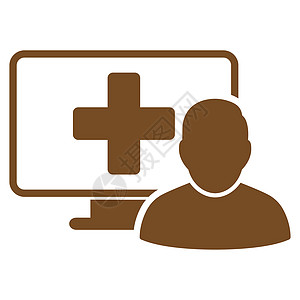 在线医学图标帮助医师专家医生药品桌面电子男性监视器服务图片