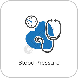 血压图标 平板设计药品专家诊所测量考试标识脉冲卫生诊断工具图片