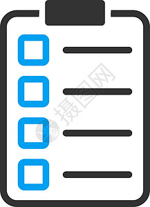 测试表单图标投票字形灰色调查问卷清单床单报告协议蓝色合同图片