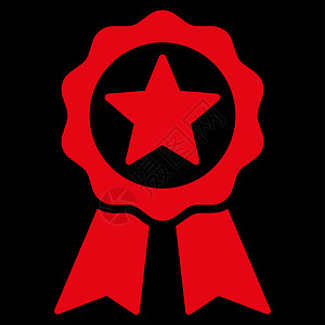 认证海豹图标质量保修单标签优胜者丝带黑色文凭徽章背景字形图片