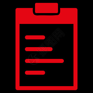 Pad 文本图标文档记事本软垫背景红色床单黑色笔记线条字形图片