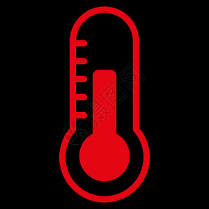 温度图标工具天气控制字形季节测量乐器药品黑色红色图片