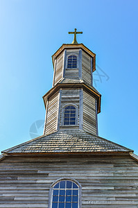 智利Chiloe岛Wooden教堂历史海洋旅游遗产蓝色公园旅行教会文化图片