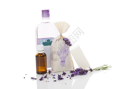 紫色化妆品肥皂芳香疗法药品治疗身体香味护理润肤草本植物图片