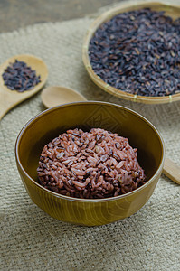 紫莓米饭食物营养棕色美食用餐黑色茉莉紫色文化煮沸图片