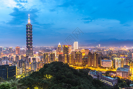 台北101大楼台北天线建筑学摩天大楼旅游金融日落旅行市中心天际商业场景背景