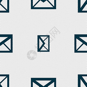 邮件图标 信封符号 信件符号 导航按钮 无缝抽象背景和几何形状 矢量邮票质量令牌创造力橙子白色互联网邮政光标电子邮件图片
