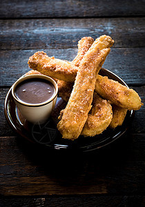 土制铬巧克力木头美食饮食小吃食物派对油炸盘子白色图片