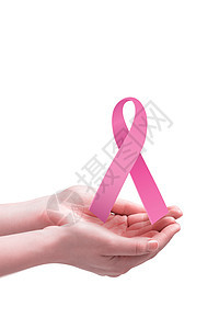 手举手的复合图像机构丝带乳腺癌女性粉色健康图片