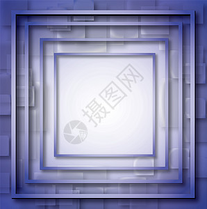 蓝色空 单色 彩色 网络 互联网 方形框架的插图背景图片