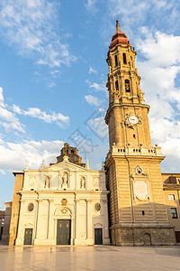 萨拉戈萨大教堂旅游旅行大教堂城市历史文化历史性反射教会建筑图片