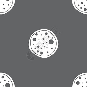 灰色背景上的无缝模式 矢量餐厅午餐食物插图垃圾烹饪香肠图标菜单网络图片
