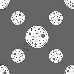 灰色背景上的无缝模式 矢量午餐网络烹饪图标食物香肠菜单垃圾插图餐厅图片