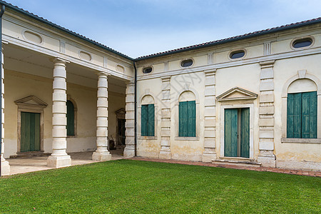 维琴察 威尼托 意大利别墅 建于 18 吨场景文化建筑学优雅建筑师公园质量历史窗户柱子图片