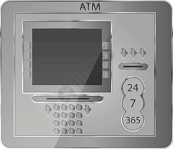 ATM 图标 矢量说明图片