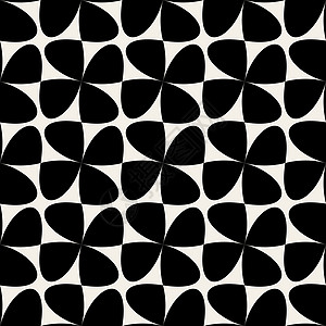 无缝的黑白矢量 几何交汇交叉检查模式图片