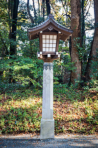 日本灯在日本日本明吉金古神社 原宿 东京图片