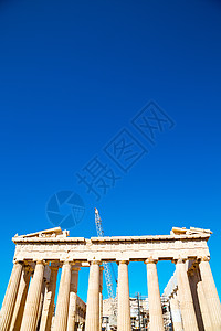 雅典卫城历史在希腊建筑地方柱子宗教天空遗产废墟文化集市建筑学考古学工匠图片