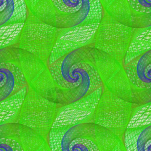 绿色重复循环螺旋折形图案图片
