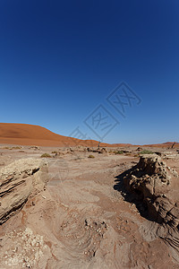 美丽的日出风景 隐藏着的死薇蕾公园全景死亡阴影沙漠干旱平底锅国家沙丘天空图片