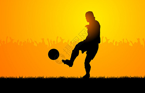 踢足球游戏运动比赛插图竞赛能力逆光太阳玩家训练图片