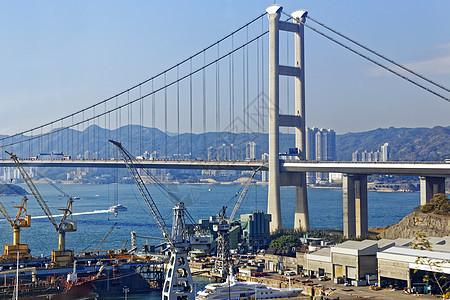 清马桥交通蓝色景观天空速度辉光车辆城市海洋运输图片