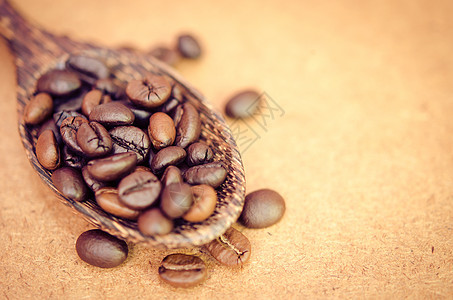 咖啡豆豆子烘烤咖啡公司叶子桌子酿造休息早餐店铺图片