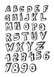 字母字母顺序写作教育草图学校打字稿字体创造力幼儿园数字手工图片