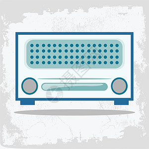 Retro无线电台插图按钮舞蹈文化磁带流行音乐学校艺术音乐家音箱图片