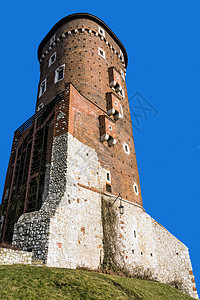 古代高塔防御石头抛光天空历史性建筑学城市建筑遗迹墙壁图片