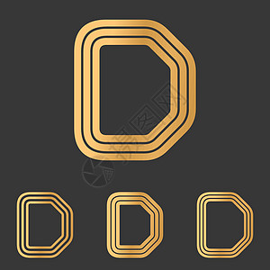 铜线d标志设计套件图片