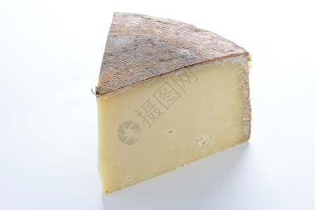 干酪手工艺人食品奶制品圆形白色背景图片