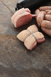 猪肉肉选择黑色食物布丁屠夫猪肉香肠图片