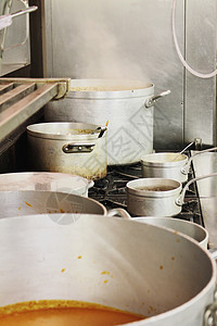 厨房锅和锅工具金属贮存厨师餐厅平底锅餐具炒锅烹饪不锈钢图片