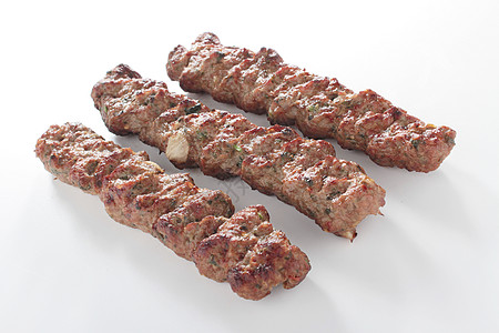 烤羊肉串沙拉馕包餐厅羊肉食物食品烧烤图片