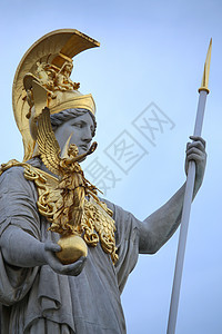 奥地利维也纳女神像文化雕像旅游城市金子神话纪念碑女神法律天空图片
