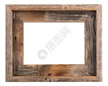 空旧木材边框木头白色绘画古董乡村背景棕色长方形相框镜框图片