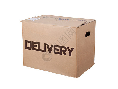 封闭式纸板箱货运释放盒子正方形礼物车厢送货邮件船运商品图片