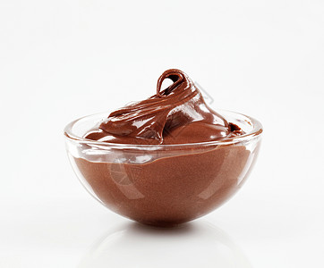 巧克力甜点奶油玻璃漩涡图片