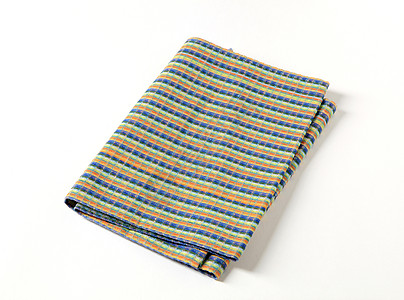 色彩多彩的桌线茶巾检查桌布餐巾折叠野餐抹布餐巾纸织物图片