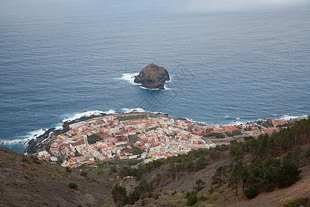 特纳里费岛海岸景观旅行海滩蓝色场景城市边缘地标海景海岸线天空图片