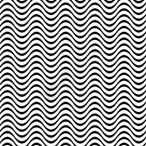 黑白三维无缝波模式图片